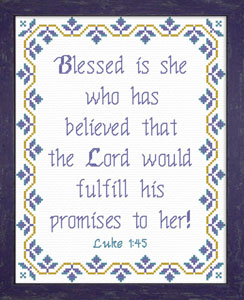 His Promises To Her - Luke 1:45